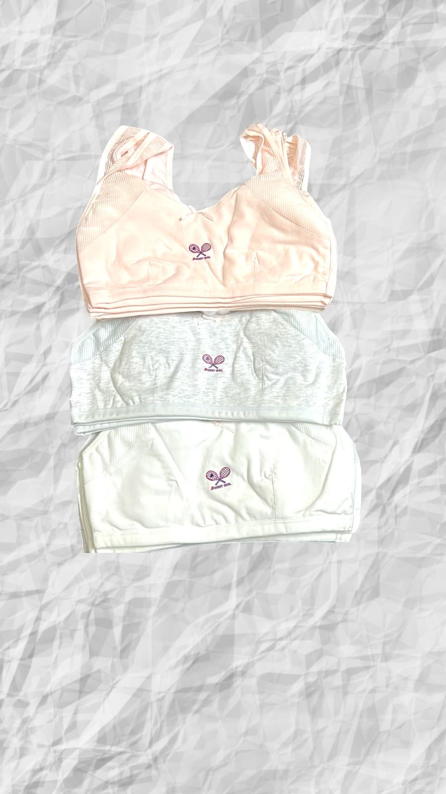 Girls' Cotton Training Bra - Wire-Free Beginners Bralette - Image 1